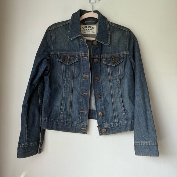 Levi's Lovebirds Chainstitch Patch Back Denim Jakcet M - Picture 2 of 4